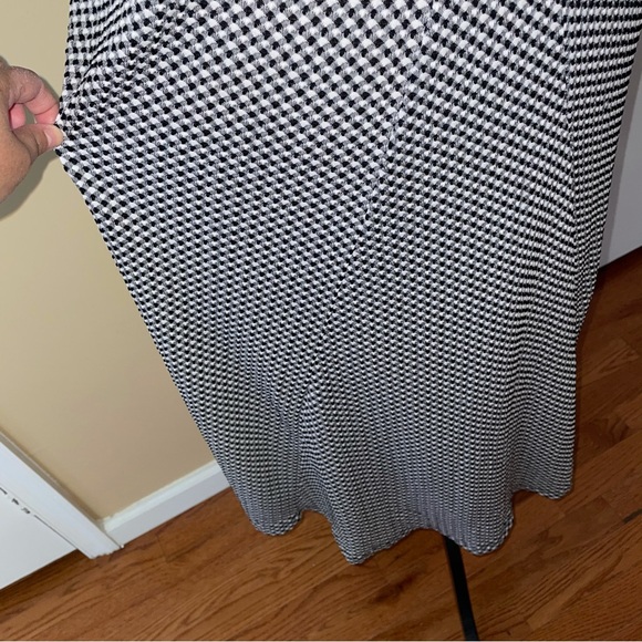 Zara Black & White Checker Print Dress - Picture 6 of 8